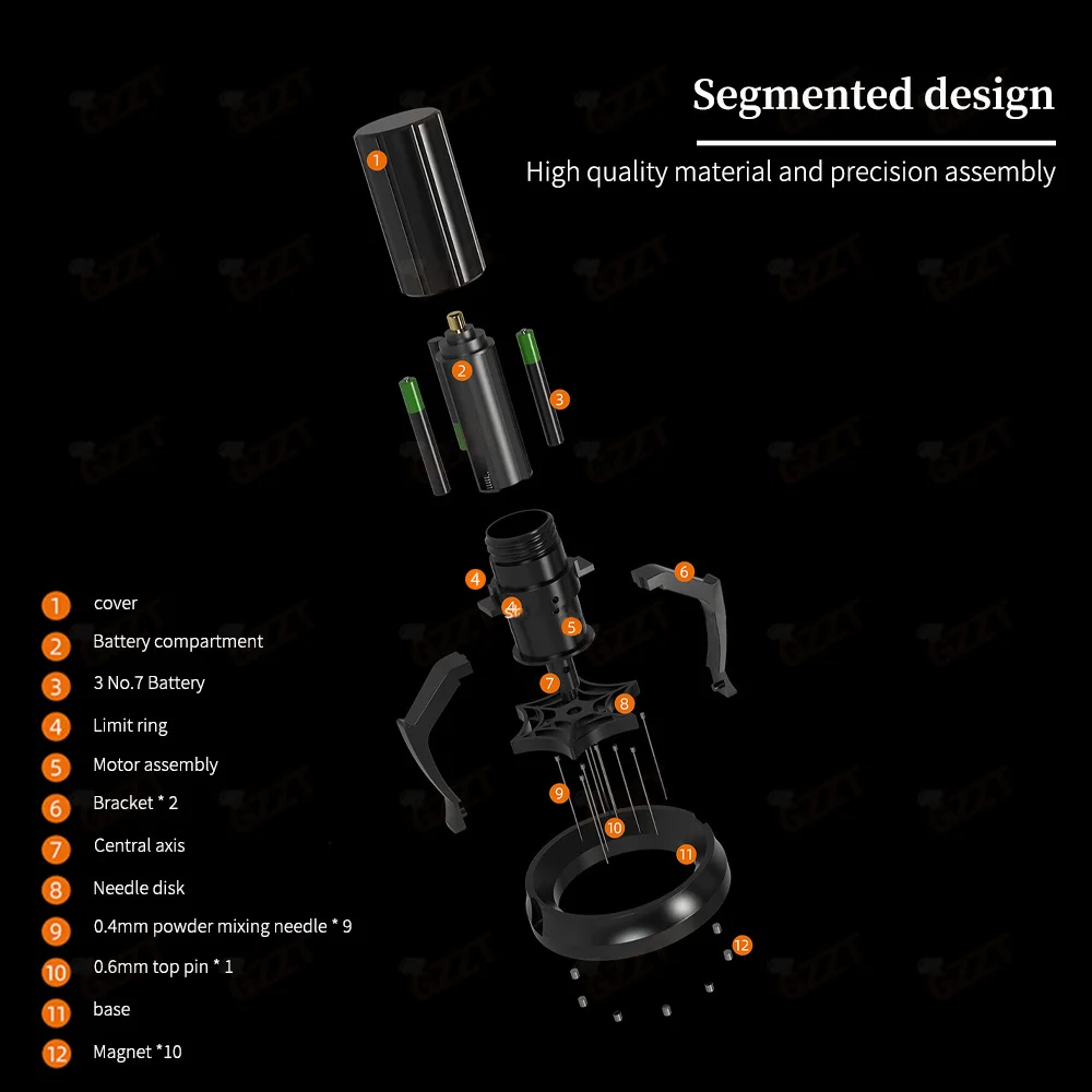 GZZT WT045 Needle Coffee Powder Distributor 58mm Rotary Espresso Stirrer Needle Distributor Magnetic Coffee Tamper Barista Tools