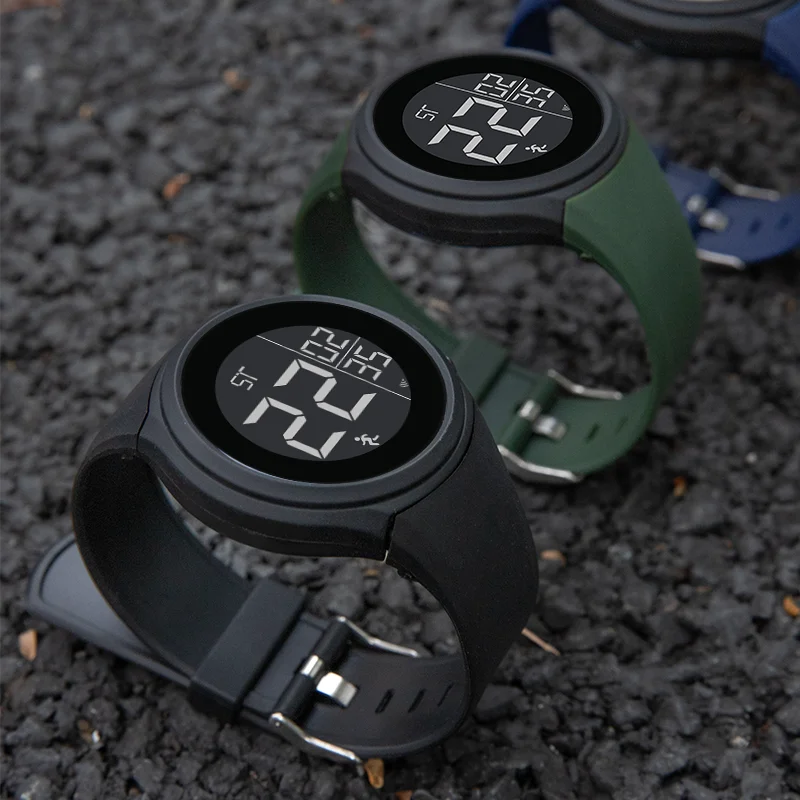 Militaire sport Heren digitaal horloge Multifunctioneel buiten waterdicht elektronisch polshorloge Schokbestendige horloges voor mannelijke geschenken
