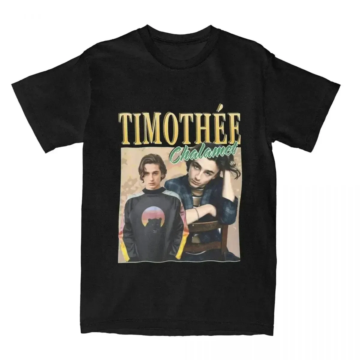 2024 Men I Heart Timothee  Chalamet Print T Shirt Cotton Clothing Creative Short Sleeve Crewneck Tees Gift Idea Men T-Shirt