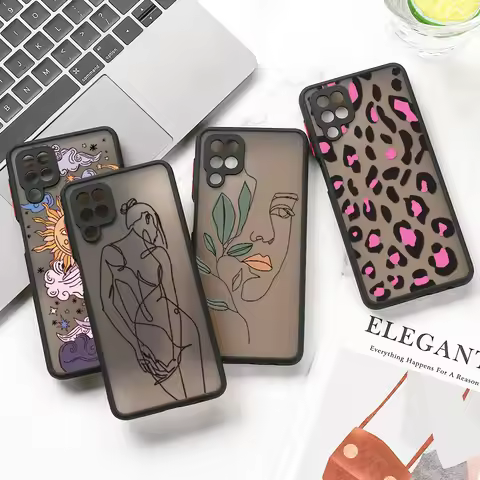 Hard Matte Case For Samsung A53 A54 5G A34 A33 A32 A14 A13 A55 A35 A05s A23 A22 A21s A52 A73 A72 A71 A70 A51 A50 Fundas Covers