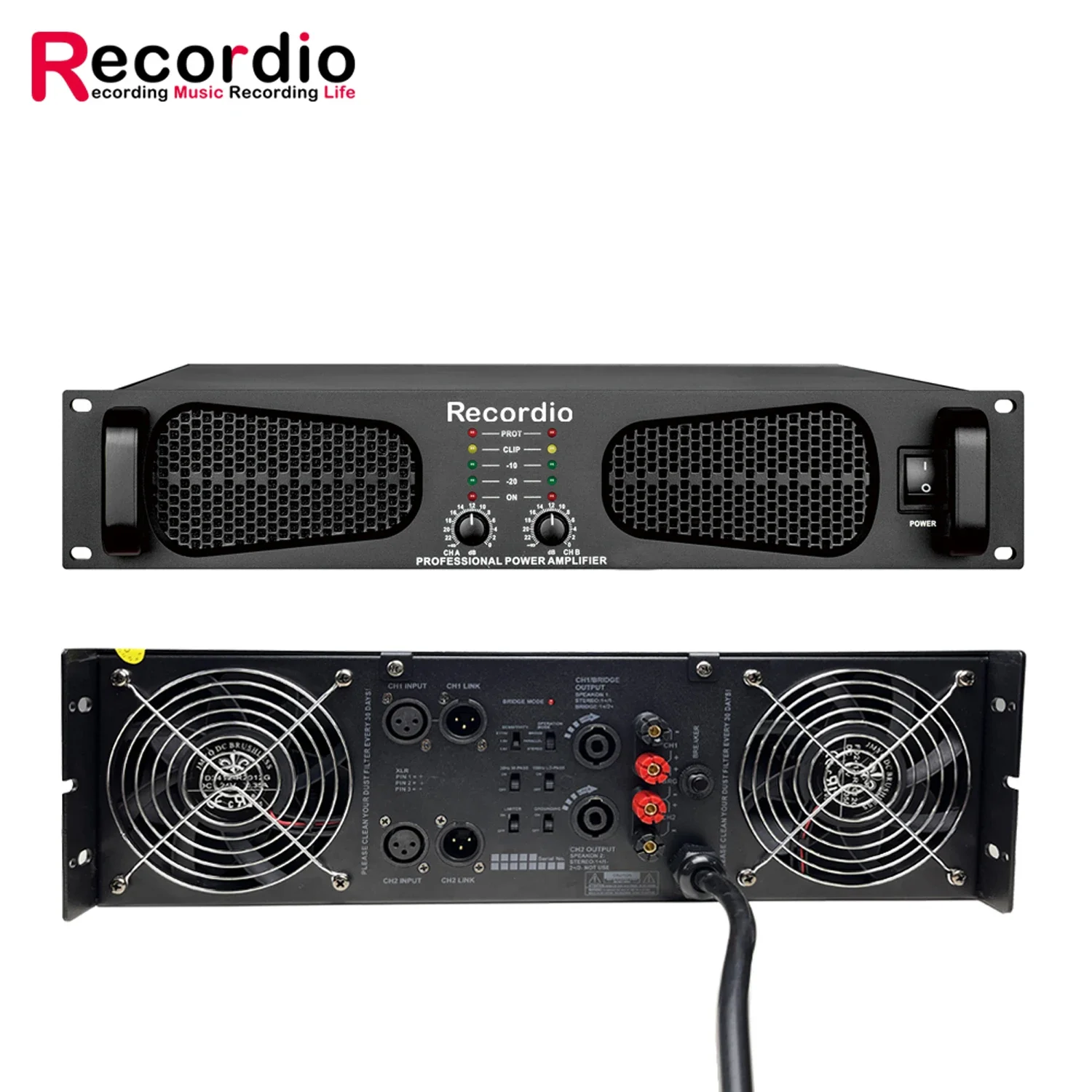 GAP-H1800 3U Power Amplifier 2000W 2 Channels Powerful Amplifier For Professional stage performance High Power And Quality