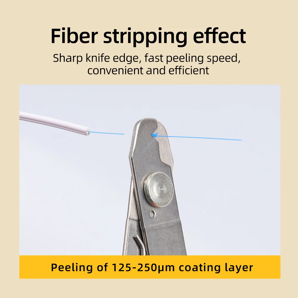 SAIVXIAN stainless steel single hole fiber optic cable stripper clamp Fiber stripping pliers Wire stripper Fiber optic