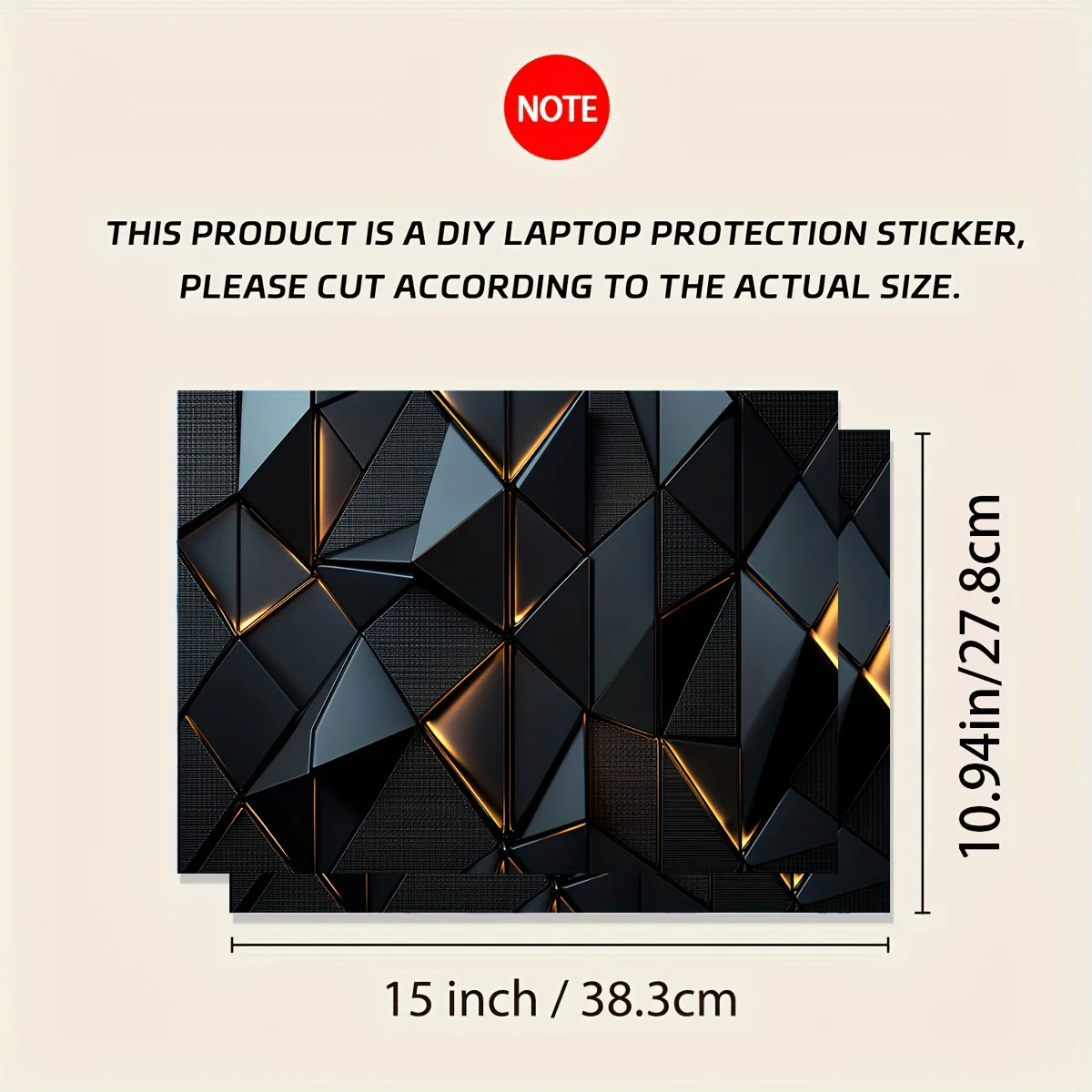 حافظة كمبيوتر محمول من الفينيل ملصق تقني مكون من قطعتين/مجموعة حافظة فنية مقاومة للخدش لأجهزة الكمبيوتر المحمولة - ملصق سهل اللصق ومتين