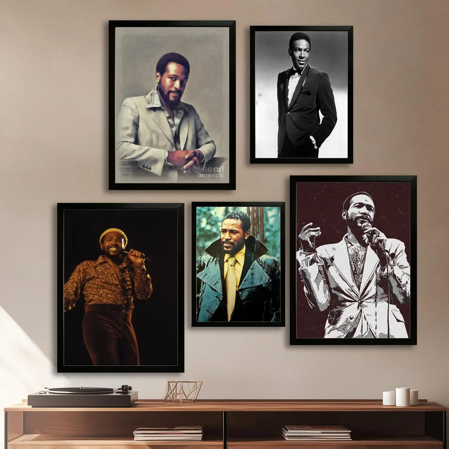 marvin gaye Canvas Art Poster and Wall Art, Picture Print, Modern Family Bedroom Decor,Decorative painting