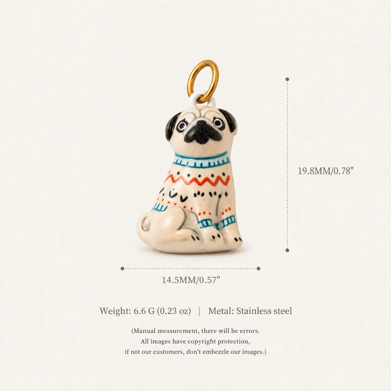 316 Edelstahl Wasserdicht Farbbeständig Niedliche Tier-Katzen-Welpen DIY Anhänger Charms Schmuckherstellung – Detail 5