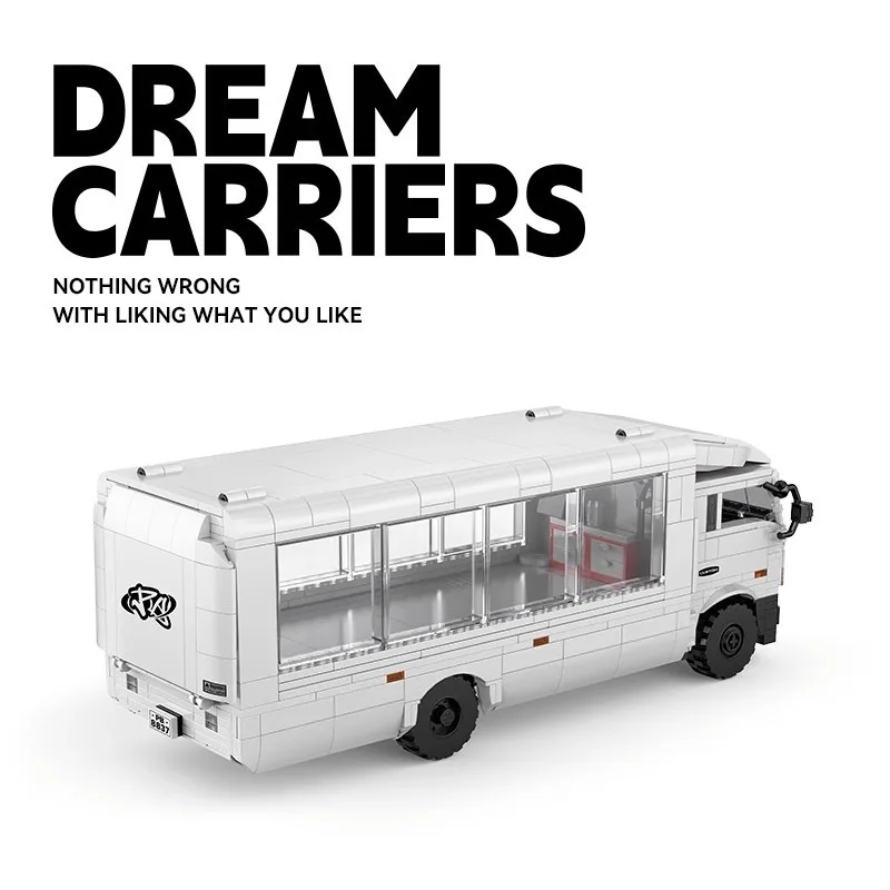 PB8837 830 Uds F3 Kit de modelo de vehículo de transporte con caja de exhibición montaje de bloques de construcción camión militar regalo para niños coleccionistas