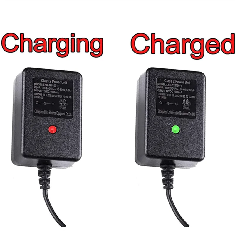 12 Volt Ride On Charger per Wrangler SUV Sports Car Farm Tractor Ride On Toys, 12 V 1000mA Charger US socket accessori