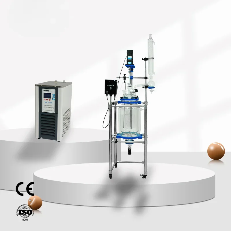 

20L 50L Liter High Pressure New Filter Glass Jacketed Laboratory Extraction Reactor Vessel