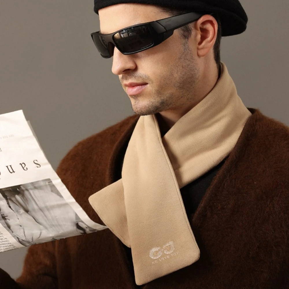 

Trendy Vintage Winter Cashmere Shawl Soft Korean Style Men Scarf Windproof Warm Cashmere Muffler Outdoor