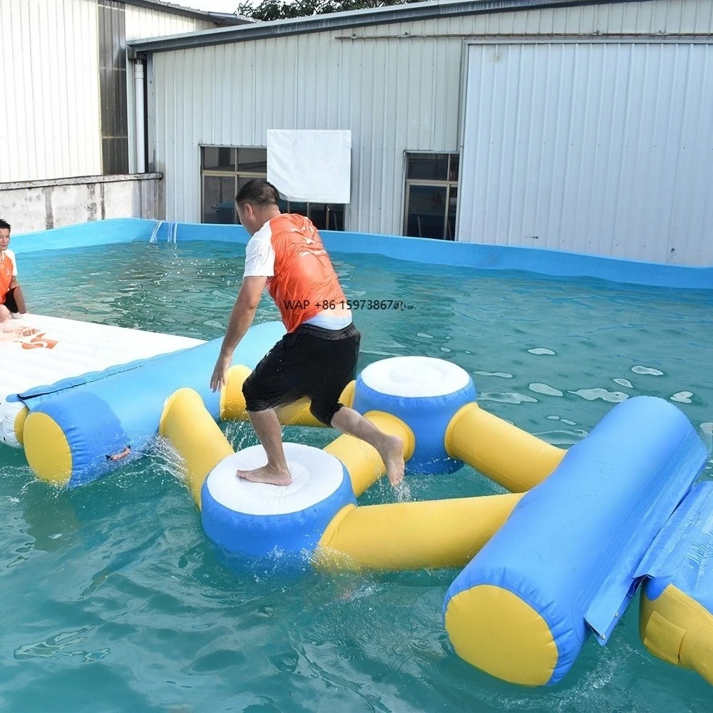 

Bouncia Water Playground sells water obstacle courses