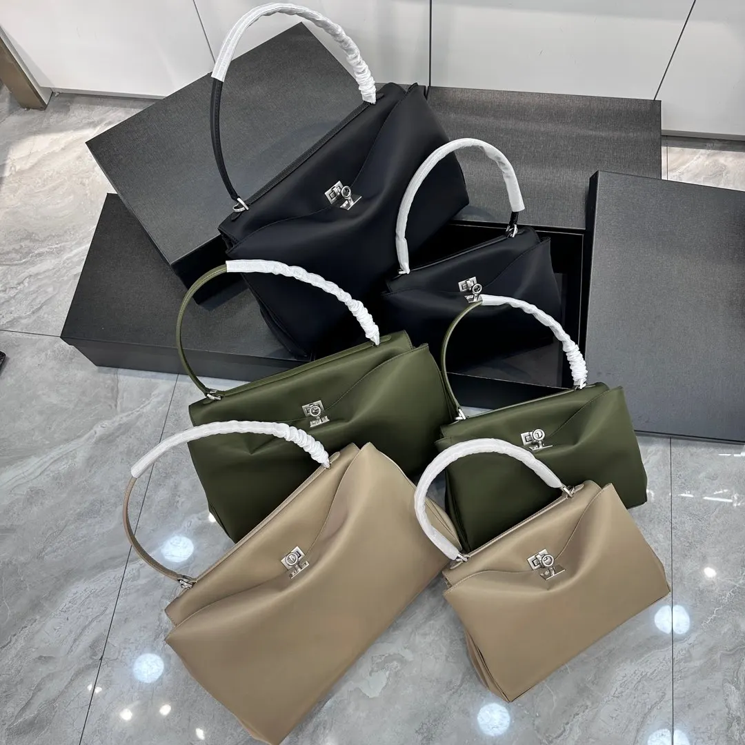 

Роскошные брендовые женские сумки Rodeo 2025, весенне-осенние женские сумки-тоут, модные женские сумки на плечо с золотой пряжкой