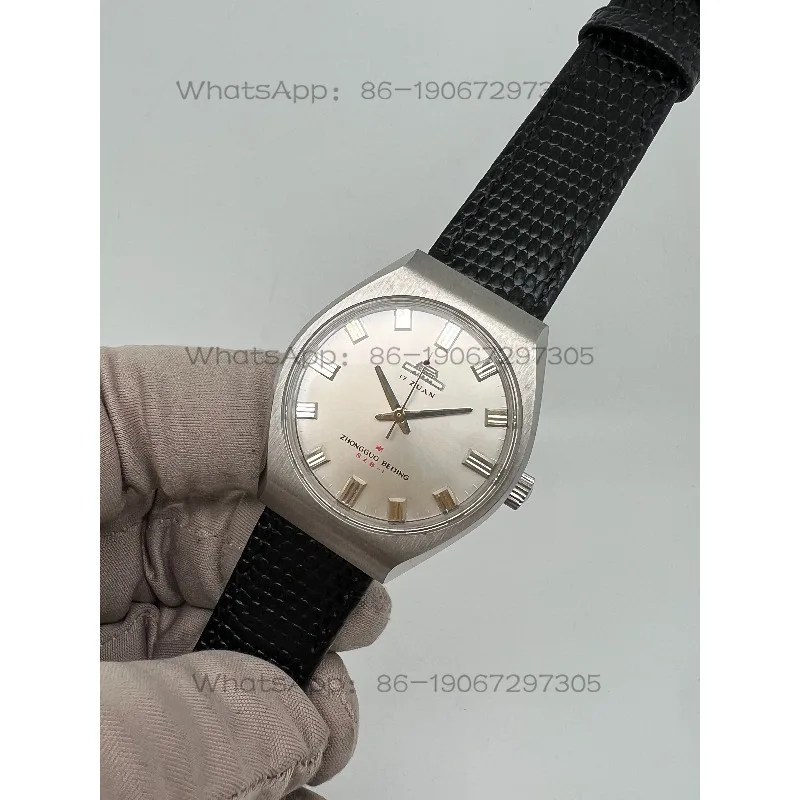 Round Dial Men's Watch, Manual Mechanical Watch