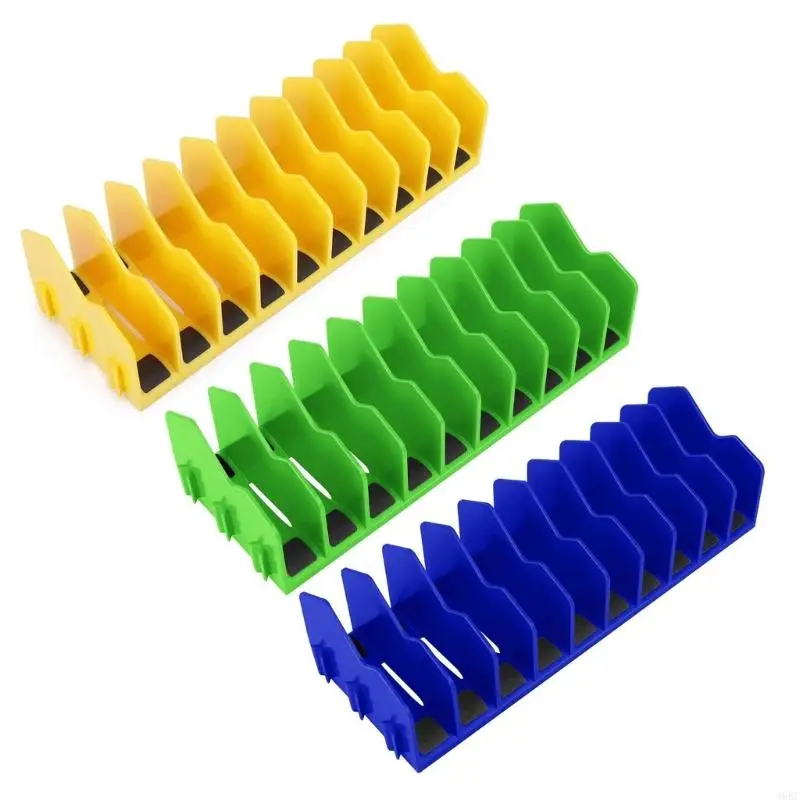 A9BC -Plierhalter -Rack mit Nonslip Gummi Base 10 Slot Tool Drawer