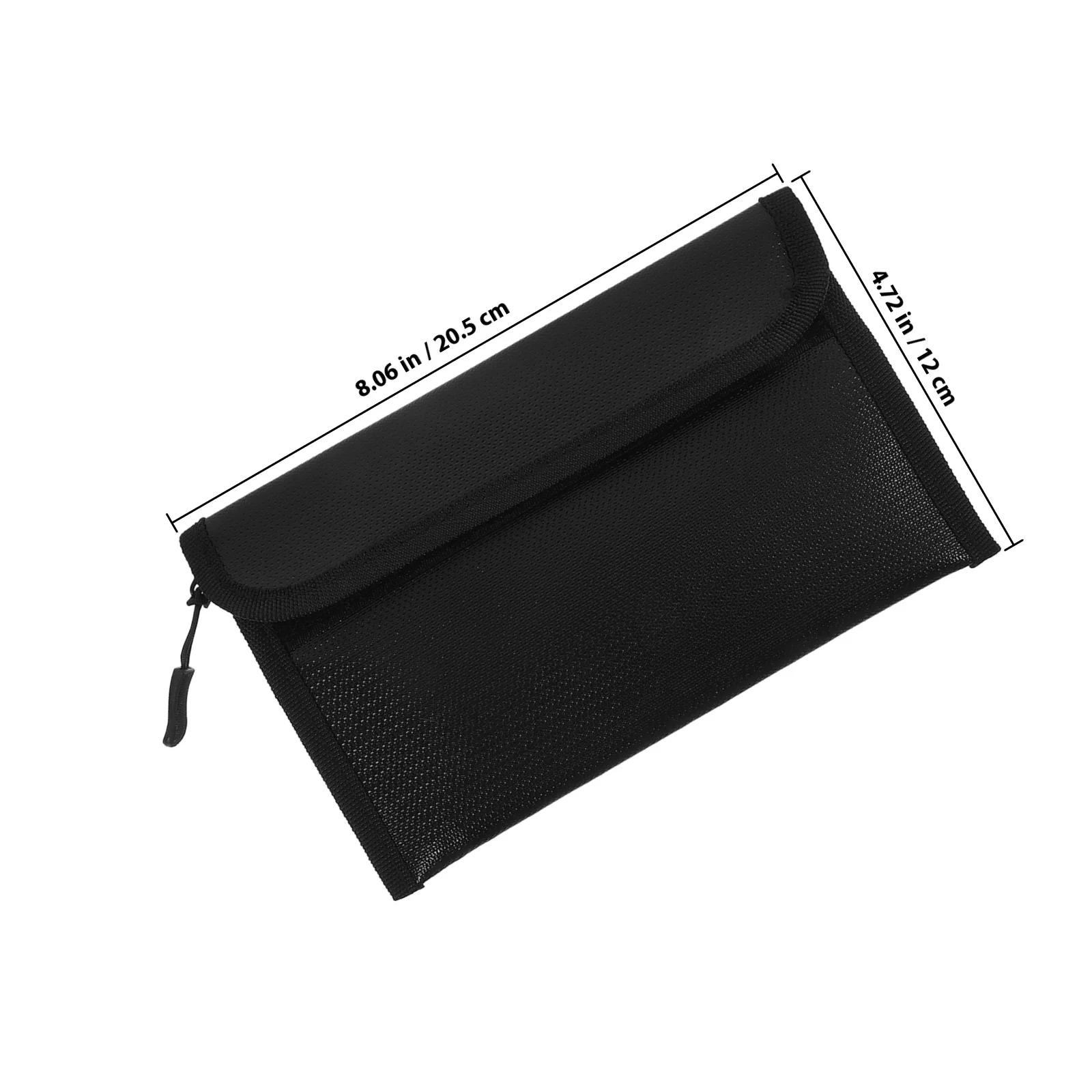 Saco de documentos à prova d'água, à prova de fogo, recipiente de recibos, organizador de arquivo, bolsa multiuso com zíper, saco de documentos