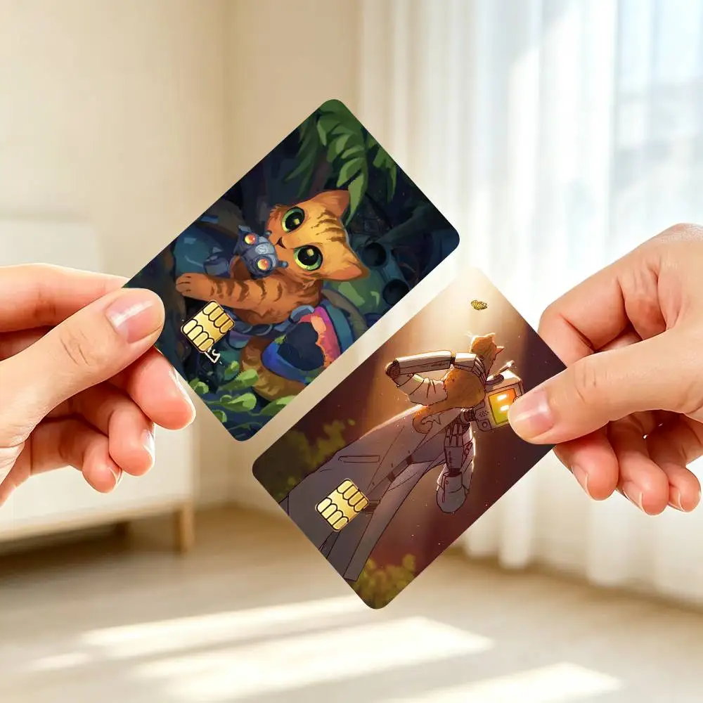S-Stray Cat Game Credit Card HD Stickers Small Chip Waterproof Sticker Game Card Decal Gift
