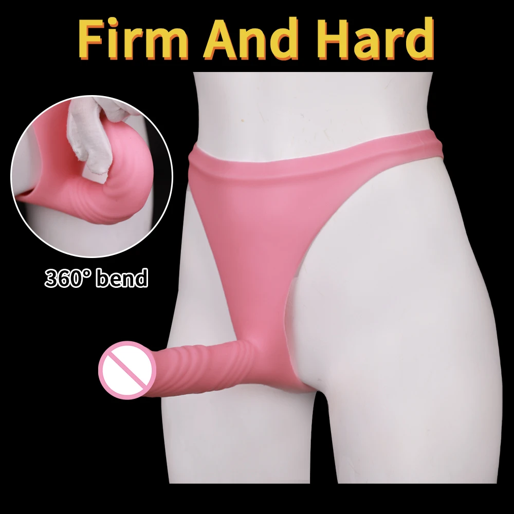 EYUNG Silicone Wearable Hollow /Solid Realistic Dildo Pants Anal plug Ass plug Penis anal sex Adult toy Female Homosexual tToys