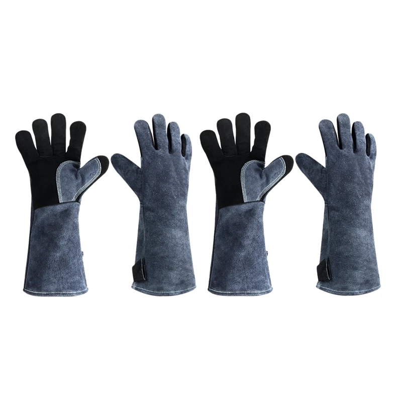 

Garden Gloves Leather Welding Gloves For Mig/Stick Welders, Heat Resistant Gloves For BBQ/Fireplace