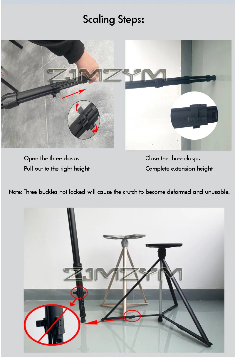 Folding Stool Cane for Seniors Outdoor Converts Walking Stick to Seat Aluminum Alloy Lightweight Portable Park Queue Travel
