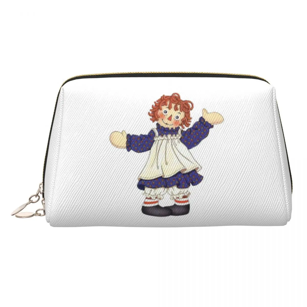 Raggedy Ann y Raggedy Andy bolsas de cosméticos para mujer, bolsa organizadora de maquillaje de viaje, estuche de almacenamiento de artículos de tocador Dopp