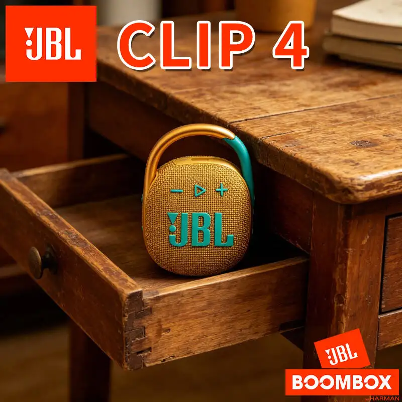 

Brand New Original JBL Clip 4 Portable Wireless Bluetooth Speaker Hangable Carabiner Design For Beach Picnic Trip Use