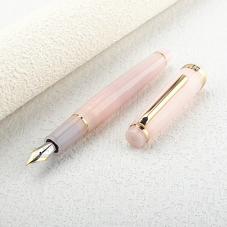 

Jinhao 82 Fountain Pen Luxury Acrylic /Metal Ink Pen F Nib Elegante Business Office School Supplies Writing Pen Stationery