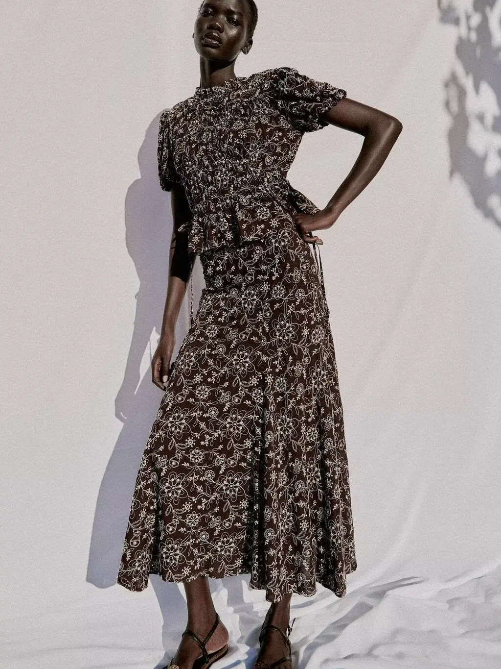 

New Summer Embroidered Top And Half Skirt Set Women's Fashionable Traditional Chinese Style round Neck Short Sleeve Clothing