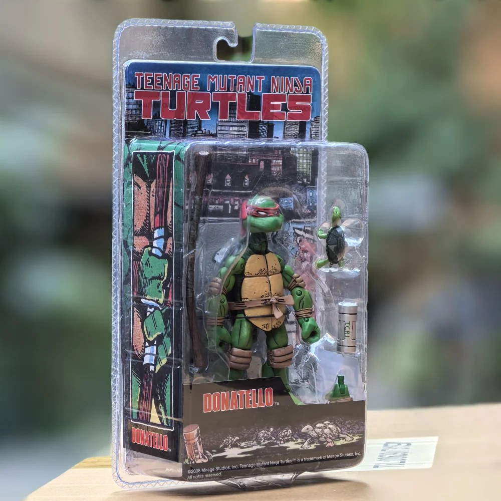 14cm nuevo NECA Tortugas Ninja mutantes adolescentes Leonardo Leads Tmnt Tortugas primer Ninja Anime figura de acción modelo juguetes regalos en Stock