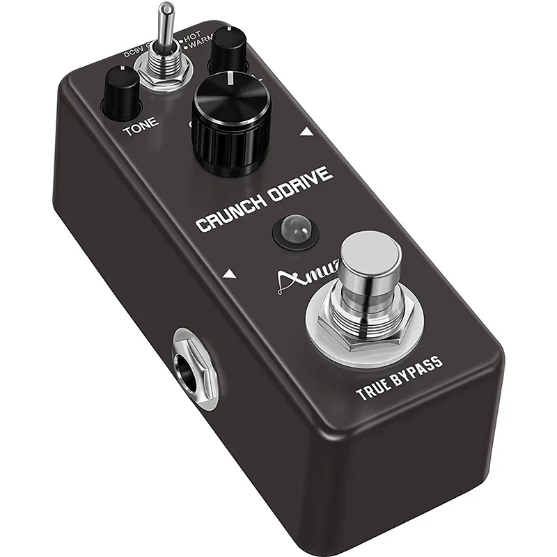 Amuzik Guitar Pedal OverDrive Effetcs Crunch Sound Classic Tube Screaming AMP Powerful Effector For Pedalboard Metal Shell