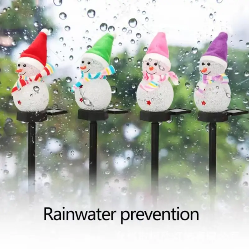 

Snowman Stake Lights Waterproof Lights Solar Christmas Decorations Outdoor Christmas For Garden Patio