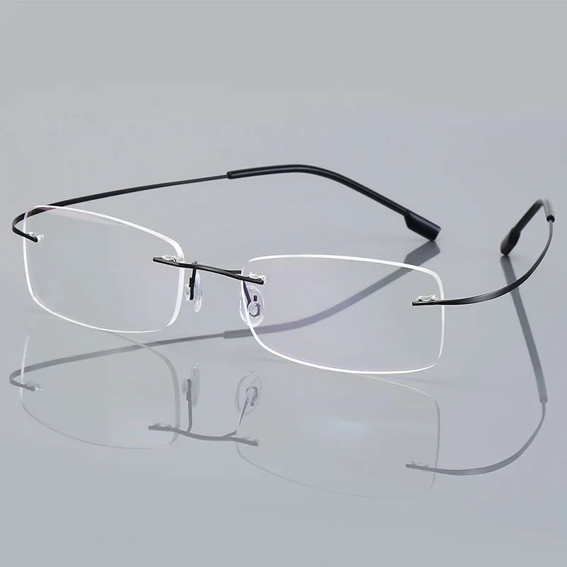 Lunettes de lecture légères sans monture pour hommes et femmes, montures à ressort, lecteur flexible, 9 couleurs, + 100 + 150 + 200 + 300 + 350 + 400