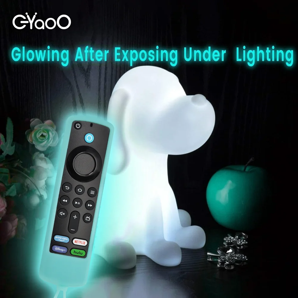 Remote Case for Amazon Box Remote Control 123 Generation Thickened Drop Protective Case Shell Glow in the Dark