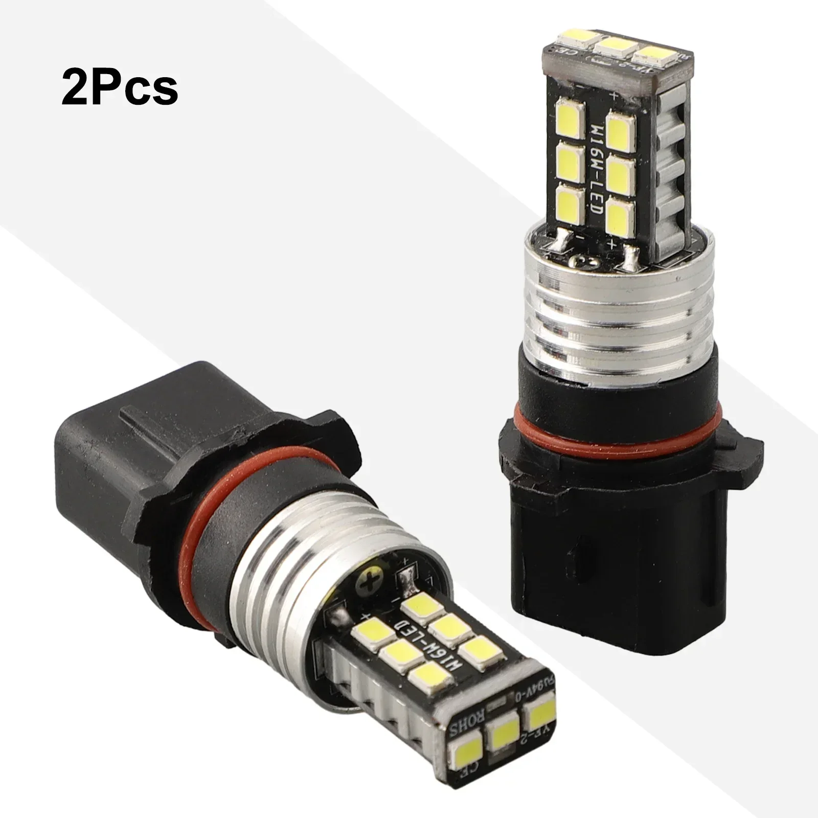 2pcs Canbus P13W LED Bulbs Daytime Running Lighting DRL Driving Fog Lamps DC12V 6000K White Signal Lamps Car Accessories