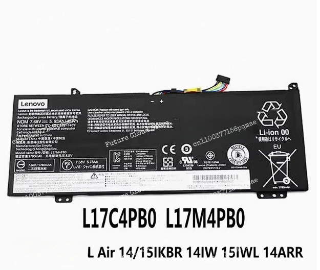 

L17C4PB0 Battery For Flex 6 IdeaPad 15IKB Yoga 530 14ARR 14IKB 81HA 81EM 81EU 81H1 81H9 81EV 81EK Air14 Ai15