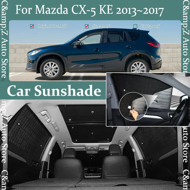 

Car Sun Visors For Mazda CX-5 CX5 CX 5 KE 2013-2017 Anti-UV Shield Window Sunshade Windshields Sun Shade Covers Auto Accessoires