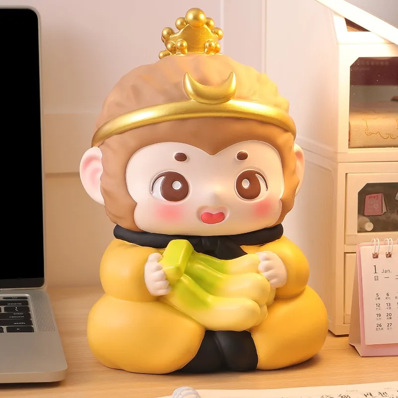 

Kawaii Anime Money Boxes Cartoon Monkey Storage Gift Children Save Space Cute Creative Piggy Bank Accent Spaarpot Home Products