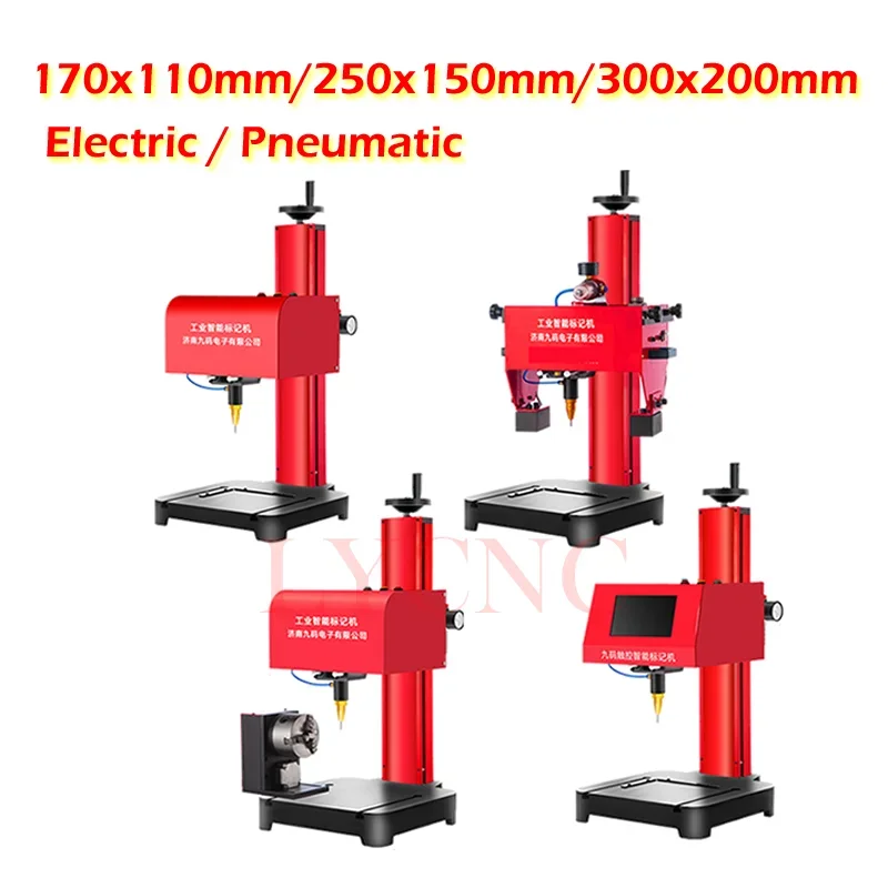 for 3 Axis Portable Electric Pneumatic Lettering Machine Metal Signage Nameplate Marking Engraver for Frame Chassis Plotter