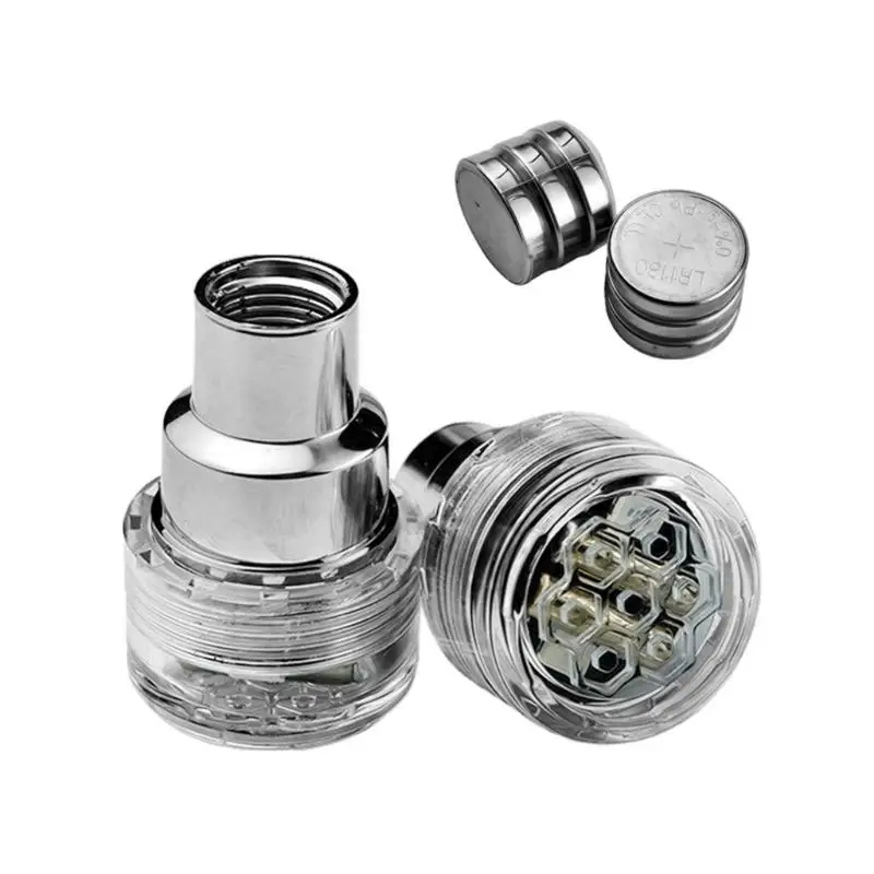LED Light Glowing Bike Tire Valves Cap For Night Riding Universal Waterproof