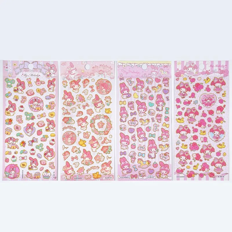 24pcs/lot Sanrio Melody PVC Stickers Kawaii Scrapbooking DIY Diary Decorative Sticker Album Stick Label