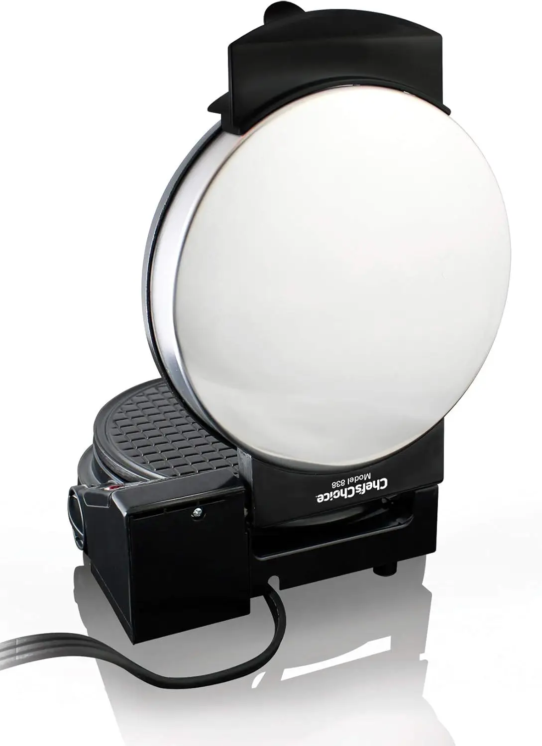 صانع مخروط الآيس كريم من Chef'sChoice WaffleCone Express مع ألواح تسخين غير لاصقة واستعادة الحرارة الفورية تخلق Homema لذيذ