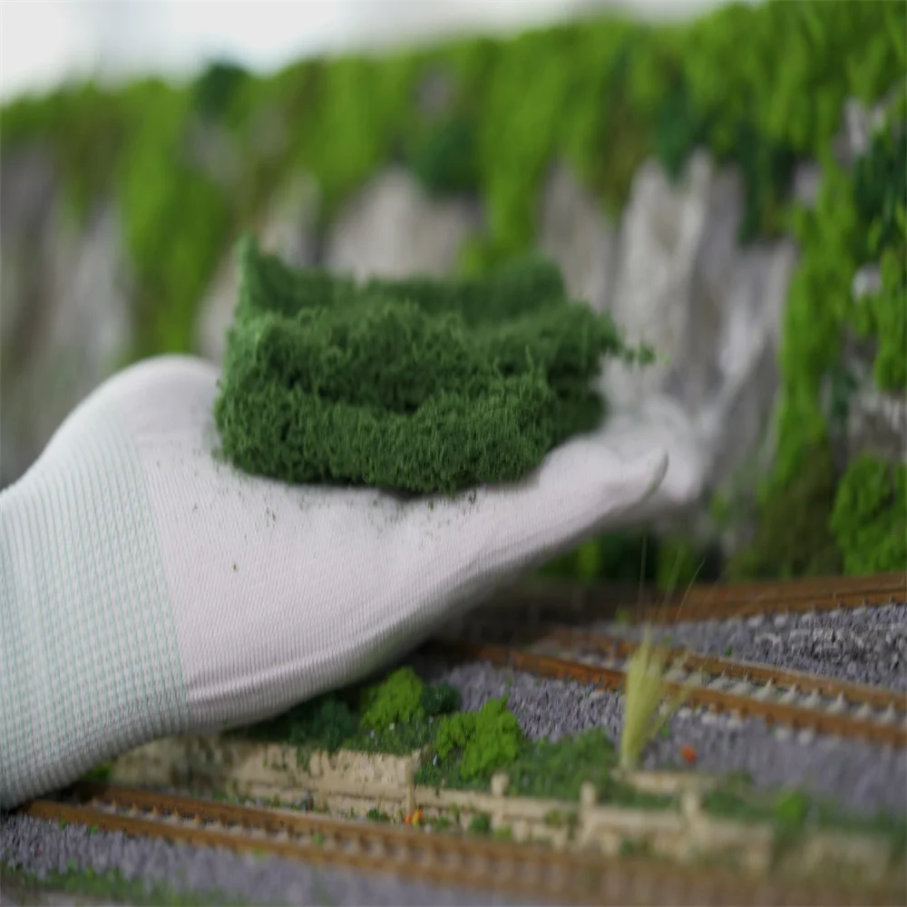 Mesh Filamentous Sponge Tree Powder Cluster Shrub Lowland Vegetation DIY Scene Making Materials Railway Diorama Layout