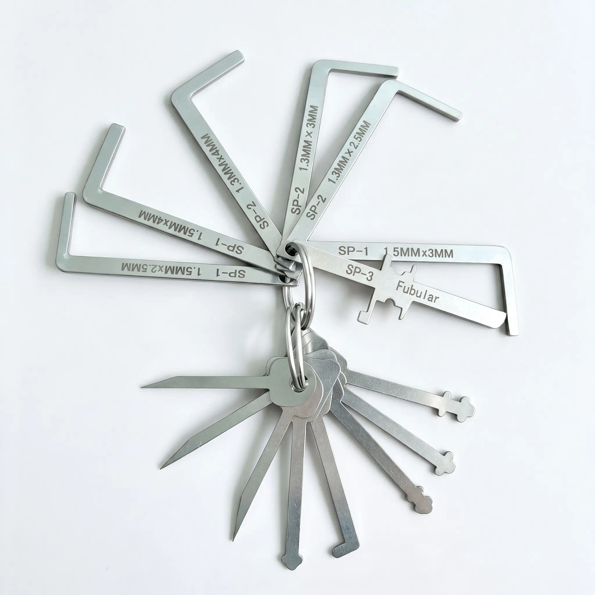 14-in-1 Stainless Steel Lock Maintenance Set, Professional Door Hardware Repair Tools for Home & Office Locks