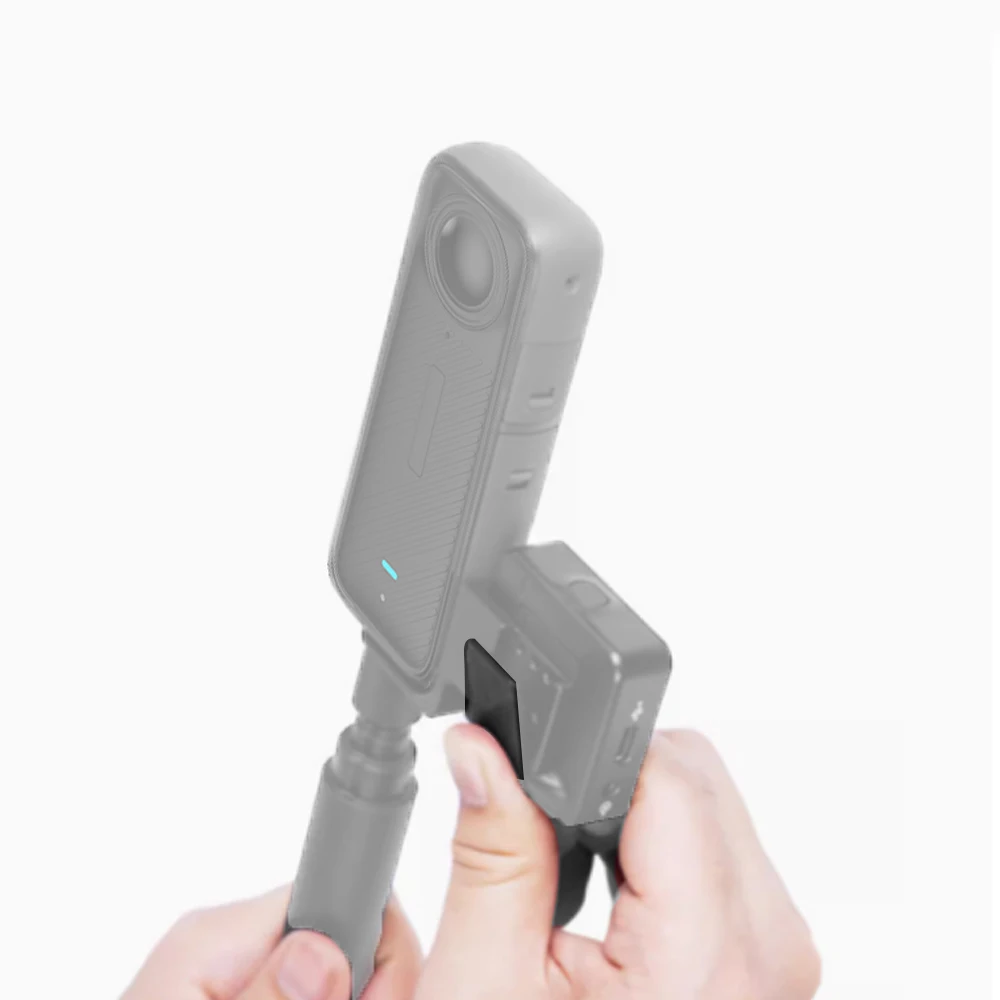 FEICHAO Uchwyt rozszerzający mikrofon Adapter mikrofonu Aluminiowy uchwyt mikrofonu zewnętrznego do przedłużacza akcesoriów Insta360 X4 X3 X2 — zdjęcie produktu 5
