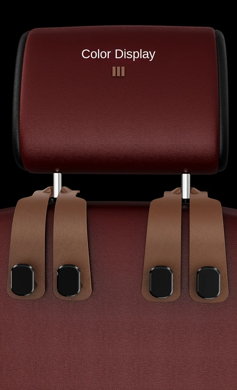 Auto-Kopfstützenhaken-Zubehör, zum Ordnen von Taschen und zur Organisation der Rückseite des Sitzes, Auto-Befestigungshaken – Detail 4