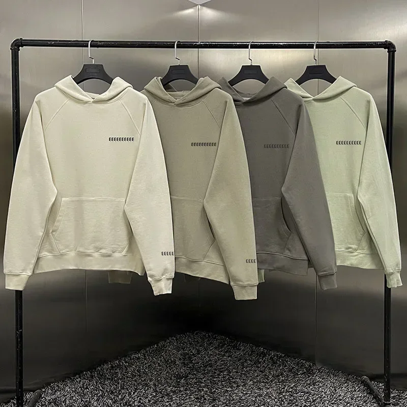 

2025 Season 8 Luxury Design Men's Hoodies Chest Two Row Reflective Letter Logo Hoodies Designer Brand Couple High Street Loose H