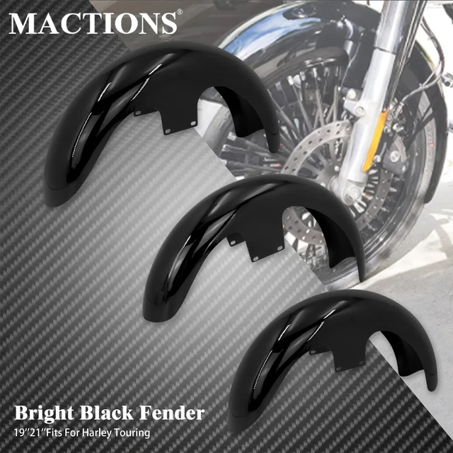 Motocyklowe stalowe błotniki 19'' 21'' z obręczą przedniego błotnika do Harley Touring Road King Electra Street Glide Baggers 2014-2023