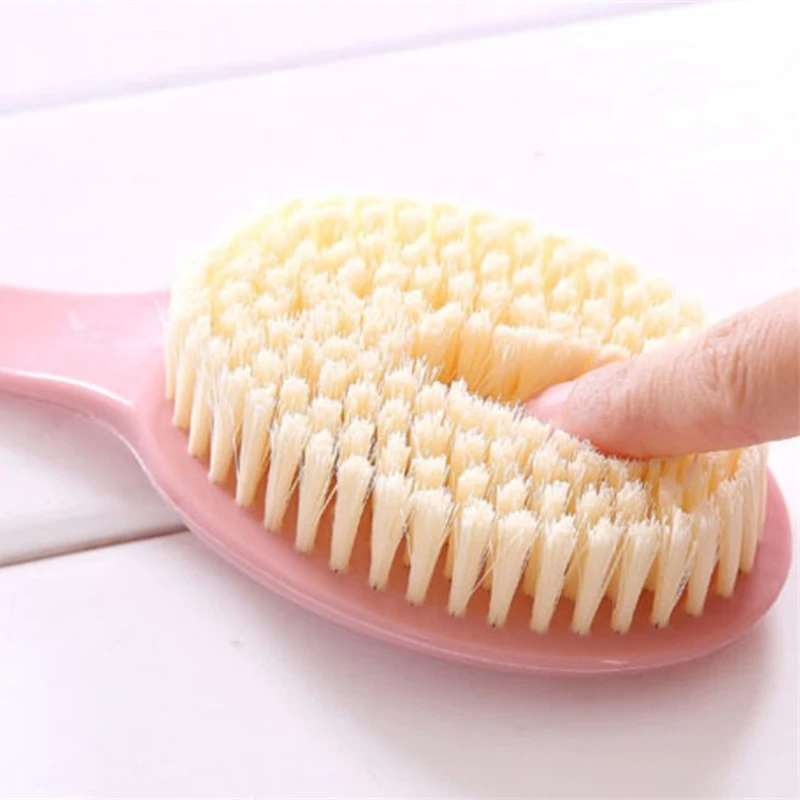 Soft Body Scrubber Shower Exfoliating Scrubs Long Handle Bath Brush Exfoliator Skin Massager Cleaning Brush Bathroom Accessories