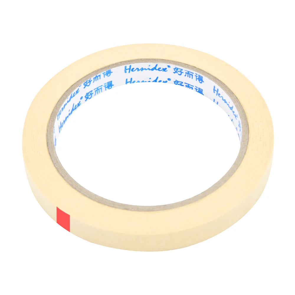 HERNIDEX Masking Tape 12mm x 27m, Painting Protective Paper Tape for DIY Crafts, Auto Painting, Easy Tear & Clean Removal