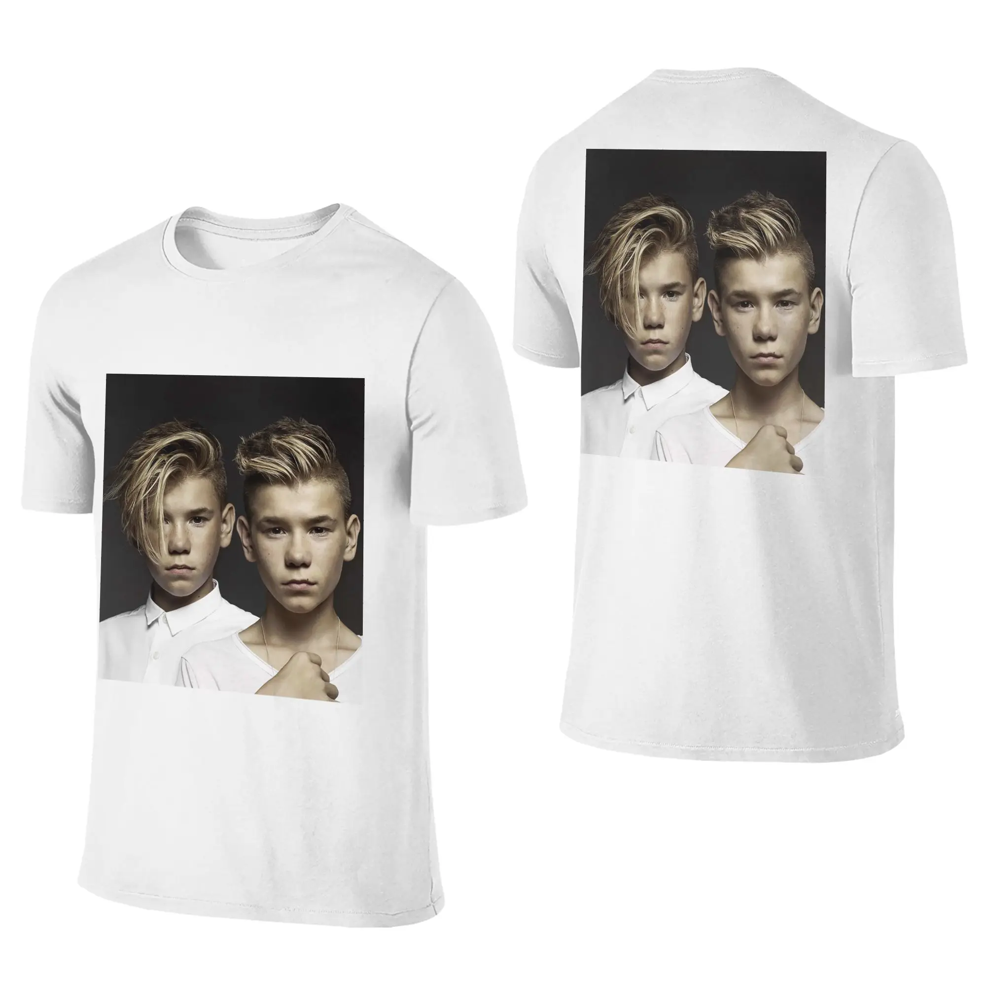 100% Cotton Marcus And Martinus Sweden Norway Eurovision T-Shirt Men's Double Sided T Shirt Men Crew Neck Summer Shirts Tops