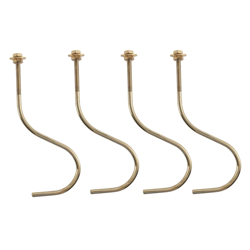 4 Pcs Billiards Table Edge Hook Copper Snooker Billiard Table Cue Racks Hanger To Hold Pool Rack Snooker Accessories