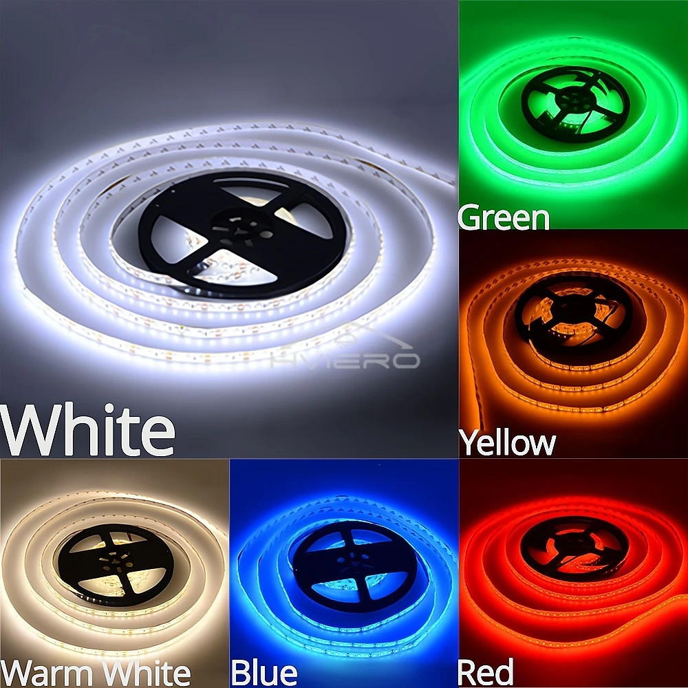 600Led Strip Lights Tape Decoration 2835 5M Home Multipurpose Lamp Camping Atmosphere TV Background Desk Ceiling Wall Multicolor